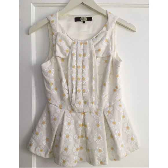 Eva Franco Tops - SOLD Eva Franco Cleo Daisy Sequined Peplum Top 2